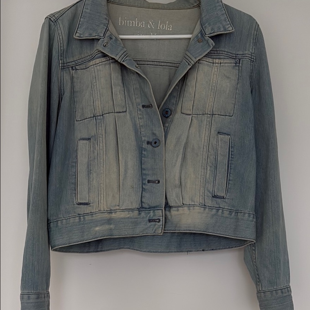 Bimba & Lola Denim Jacket in Faded Blue